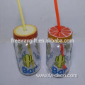 cold drink glass mason jars with straw lid